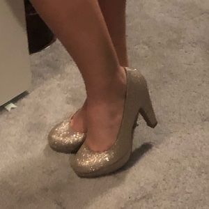 Gold glitter Jellypop heels (6)